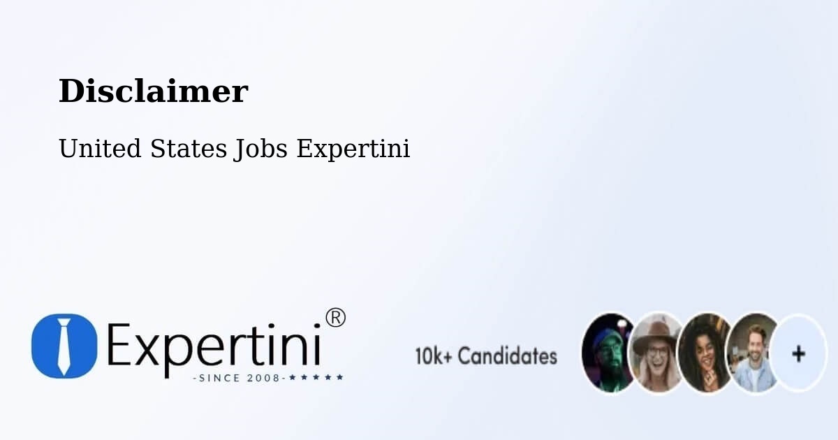 Disclaimer – La Mirada - United States Jobs Expertini
